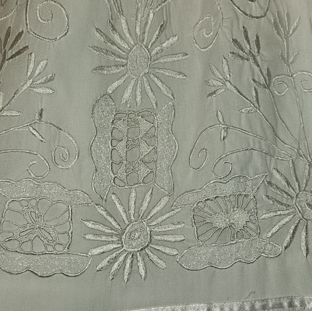White Peasant Dress - Picture 3 of 4